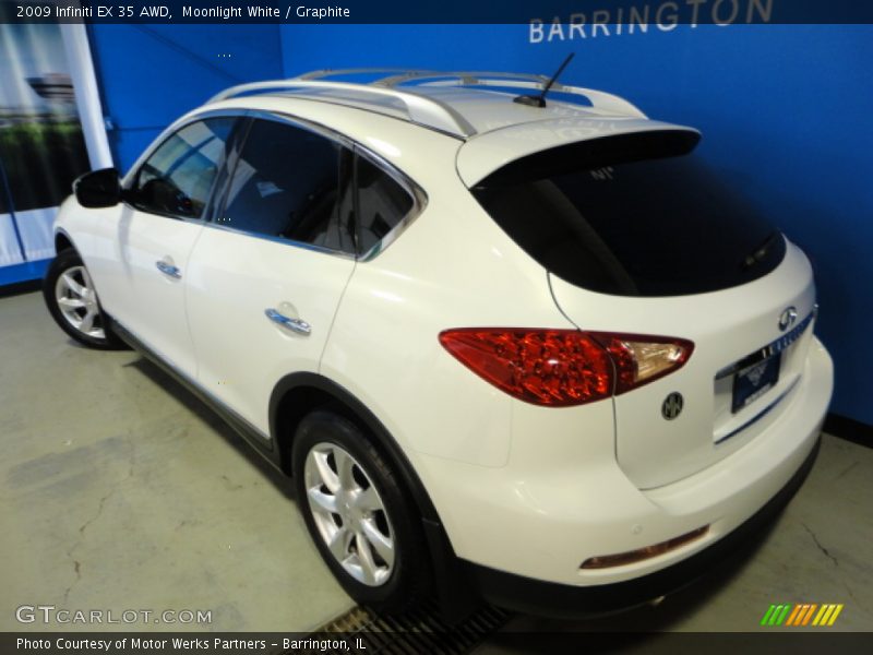 Moonlight White / Graphite 2009 Infiniti EX 35 AWD
