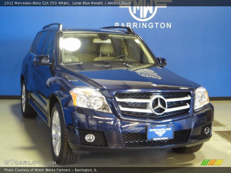 Lunar Blue Metallic / Almond/Black 2012 Mercedes-Benz GLK 350 4Matic