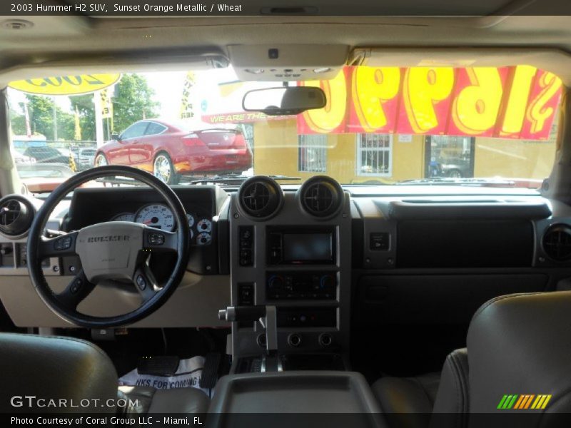 Sunset Orange Metallic / Wheat 2003 Hummer H2 SUV