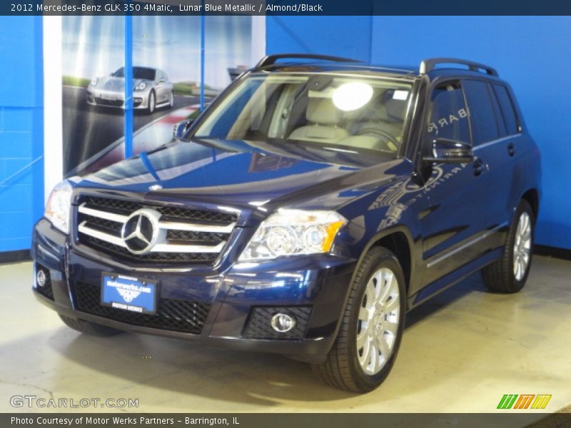 Lunar Blue Metallic / Almond/Black 2012 Mercedes-Benz GLK 350 4Matic