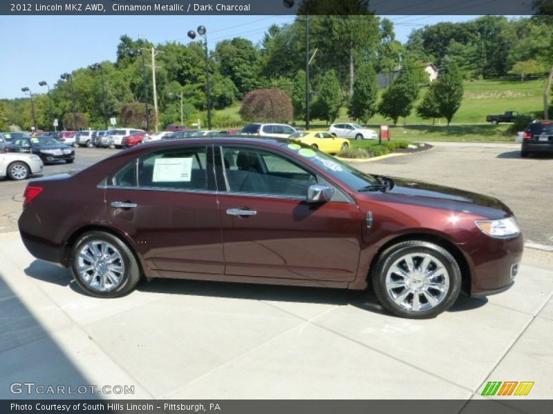 Cinnamon Metallic / Dark Charcoal 2012 Lincoln MKZ AWD