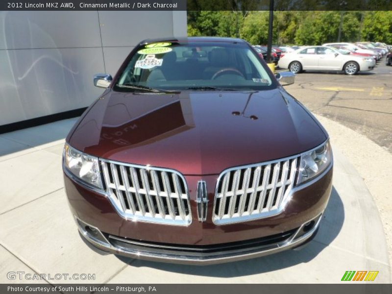Cinnamon Metallic / Dark Charcoal 2012 Lincoln MKZ AWD