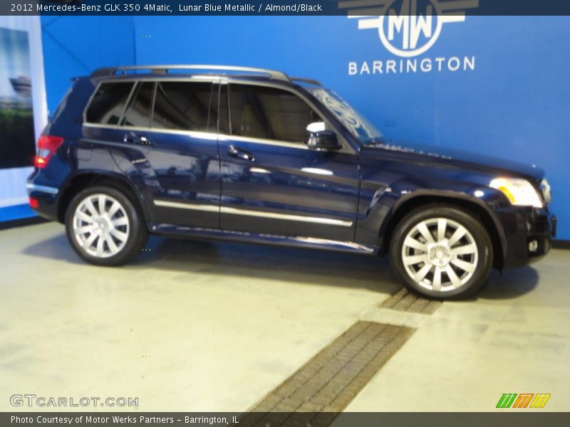 Lunar Blue Metallic / Almond/Black 2012 Mercedes-Benz GLK 350 4Matic