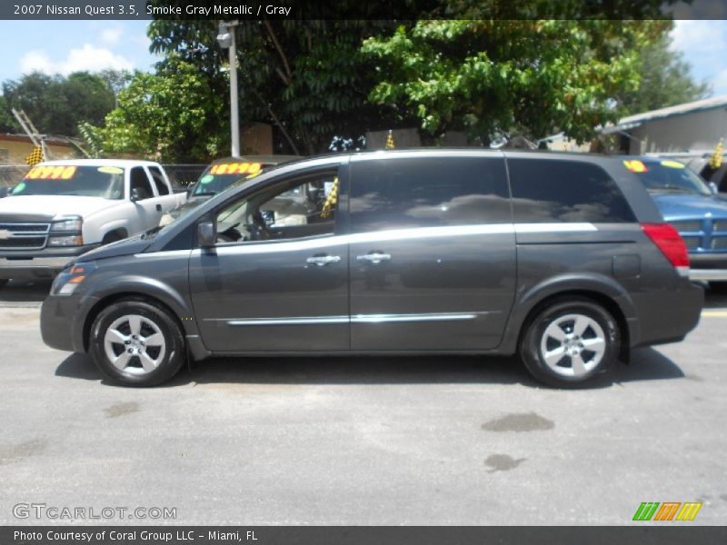 Smoke Gray Metallic / Gray 2007 Nissan Quest 3.5