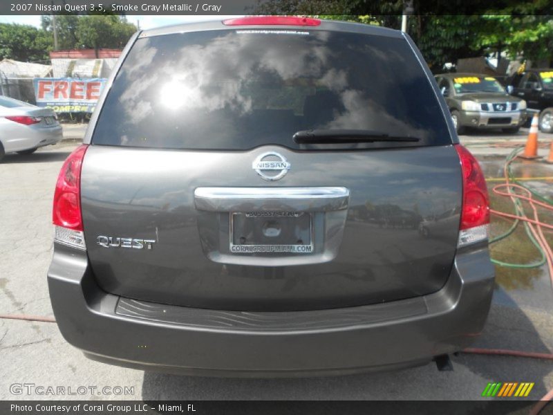 Smoke Gray Metallic / Gray 2007 Nissan Quest 3.5