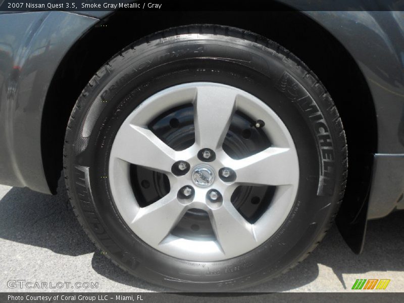 Smoke Gray Metallic / Gray 2007 Nissan Quest 3.5