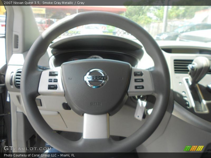 Smoke Gray Metallic / Gray 2007 Nissan Quest 3.5