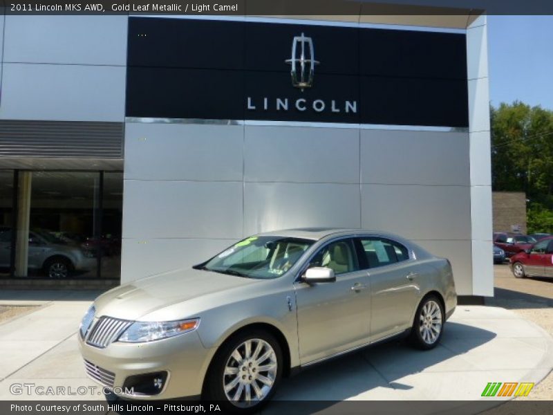 Gold Leaf Metallic / Light Camel 2011 Lincoln MKS AWD