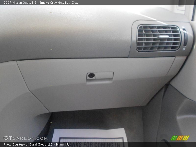 Smoke Gray Metallic / Gray 2007 Nissan Quest 3.5