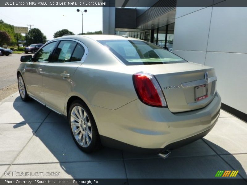 Gold Leaf Metallic / Light Camel 2011 Lincoln MKS AWD