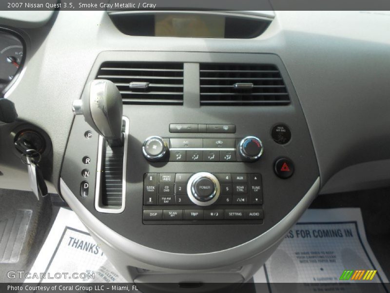 Smoke Gray Metallic / Gray 2007 Nissan Quest 3.5