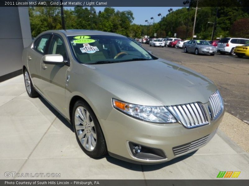 Gold Leaf Metallic / Light Camel 2011 Lincoln MKS AWD