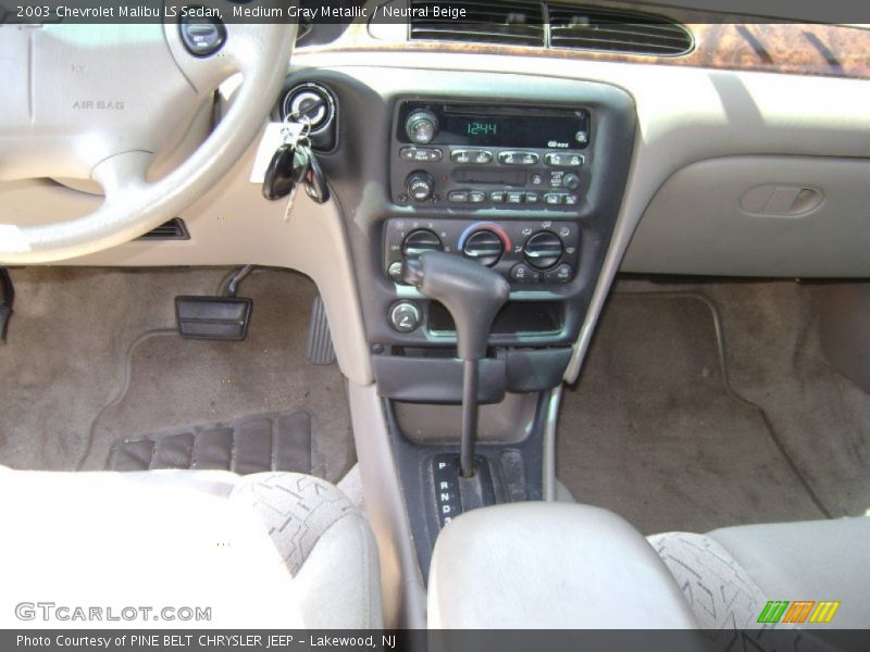 Medium Gray Metallic / Neutral Beige 2003 Chevrolet Malibu LS Sedan