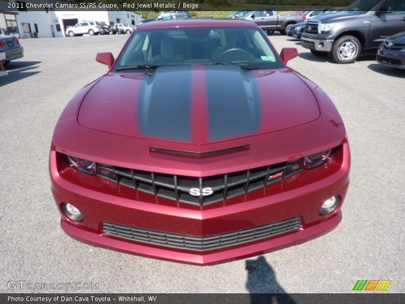 Red Jewel Metallic / Beige 2011 Chevrolet Camaro SS/RS Coupe