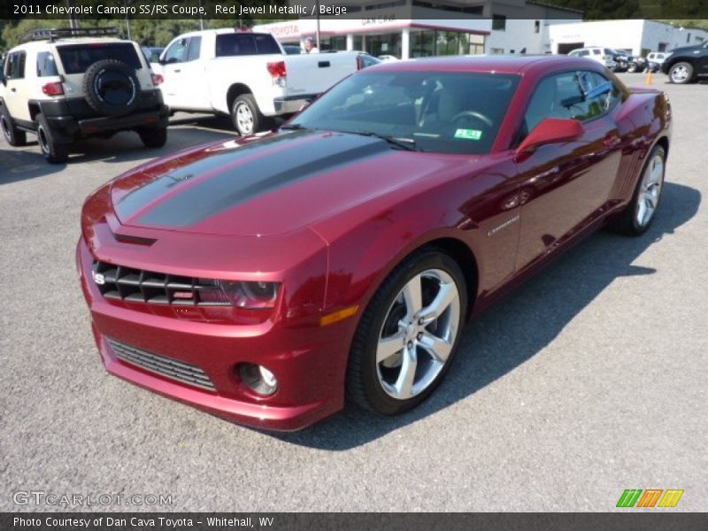 Red Jewel Metallic / Beige 2011 Chevrolet Camaro SS/RS Coupe