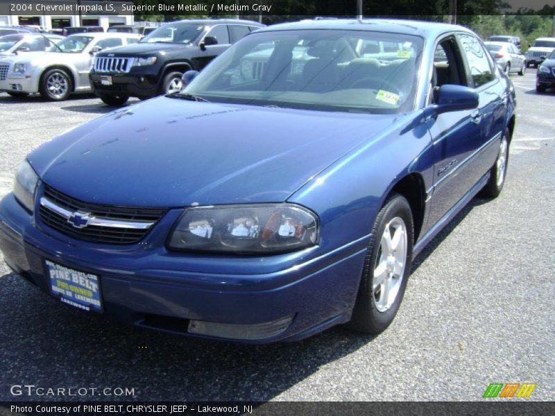 Superior Blue Metallic / Medium Gray 2004 Chevrolet Impala LS