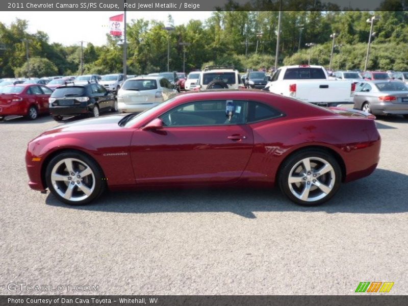 Red Jewel Metallic / Beige 2011 Chevrolet Camaro SS/RS Coupe