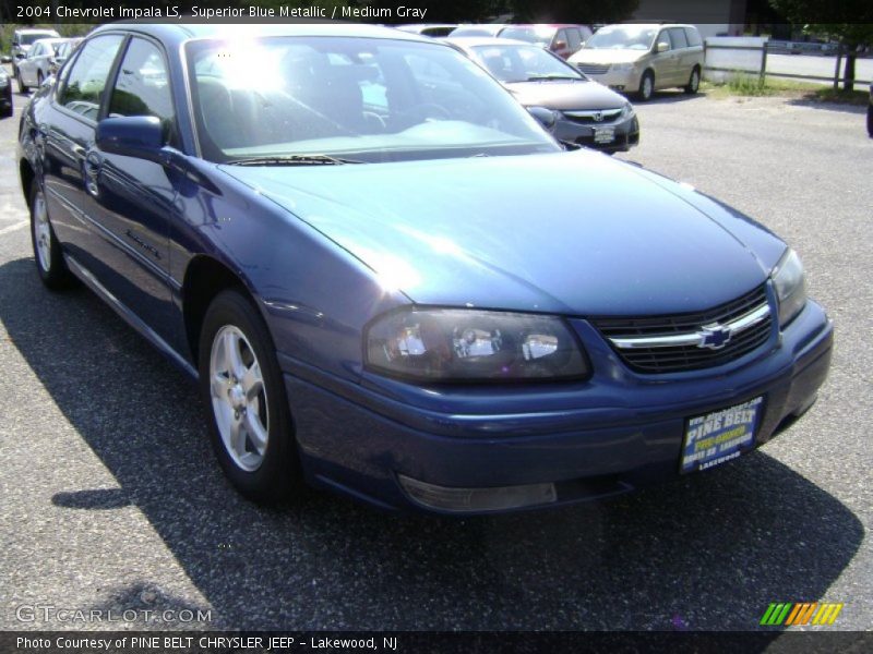Superior Blue Metallic / Medium Gray 2004 Chevrolet Impala LS