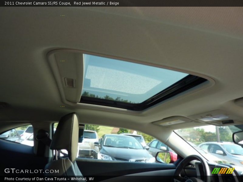 Red Jewel Metallic / Beige 2011 Chevrolet Camaro SS/RS Coupe