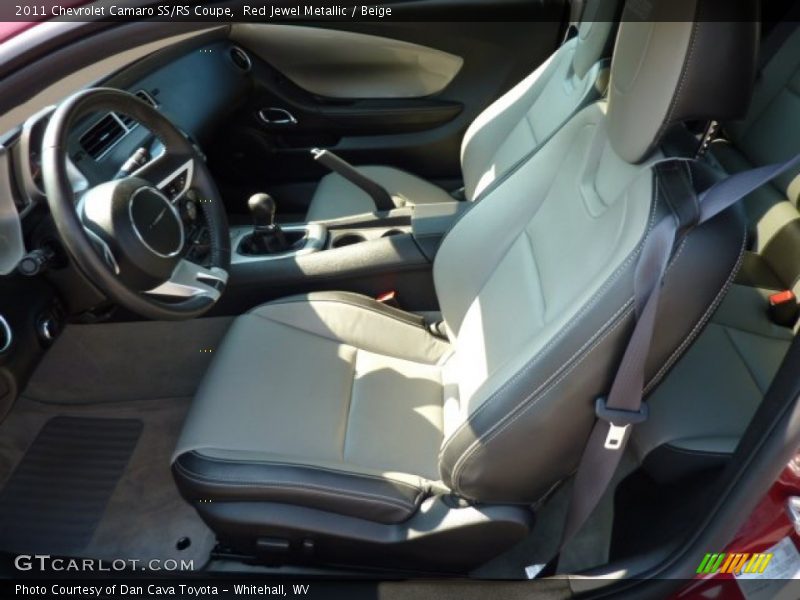 Red Jewel Metallic / Beige 2011 Chevrolet Camaro SS/RS Coupe