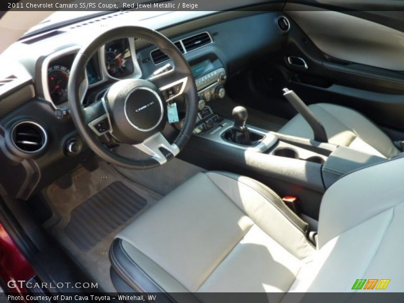Red Jewel Metallic / Beige 2011 Chevrolet Camaro SS/RS Coupe