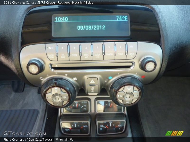 Red Jewel Metallic / Beige 2011 Chevrolet Camaro SS/RS Coupe