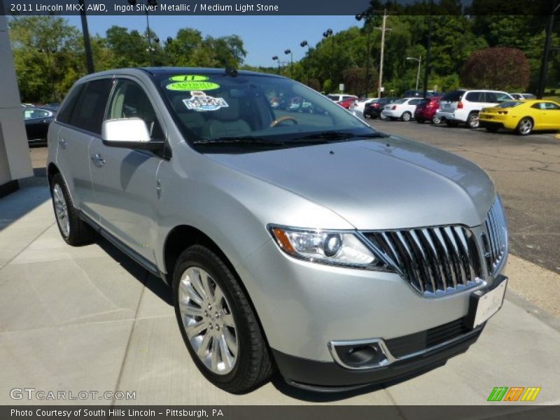 Ingot Silver Metallic / Medium Light Stone 2011 Lincoln MKX AWD