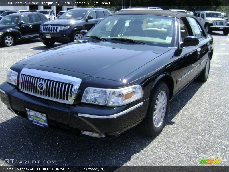 Black Clearcoat / Light Camel 2008 Mercury Grand Marquis LS