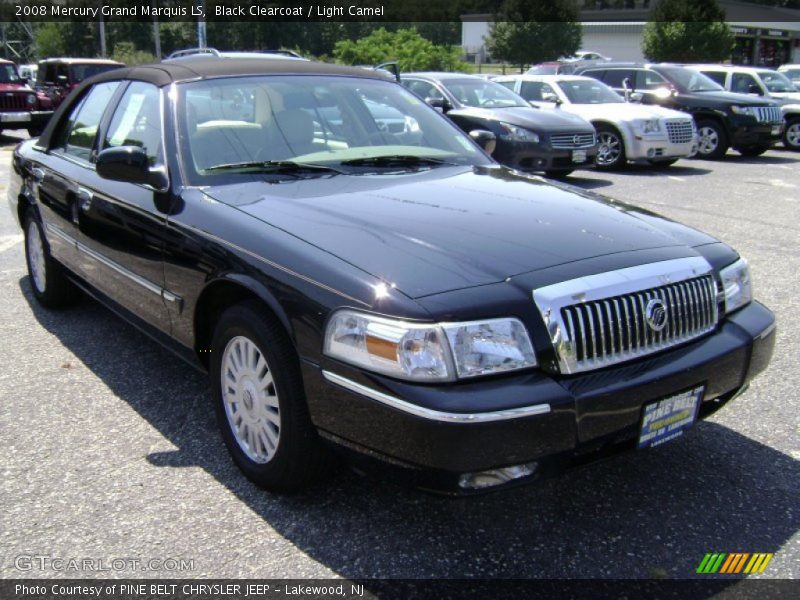 Black Clearcoat / Light Camel 2008 Mercury Grand Marquis LS