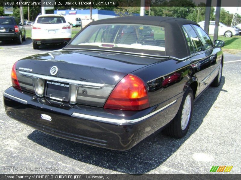 Black Clearcoat / Light Camel 2008 Mercury Grand Marquis LS