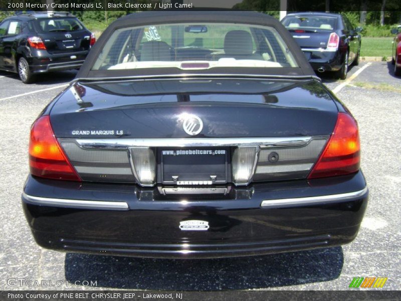 Black Clearcoat / Light Camel 2008 Mercury Grand Marquis LS