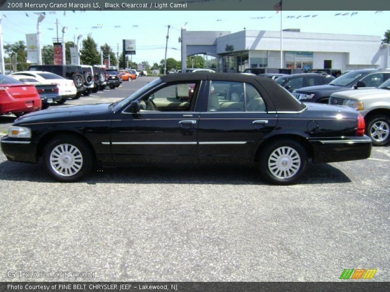 Black Clearcoat / Light Camel 2008 Mercury Grand Marquis LS