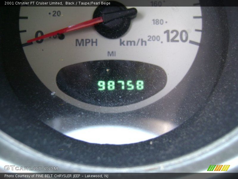 Black / Taupe/Pearl Beige 2001 Chrysler PT Cruiser Limited