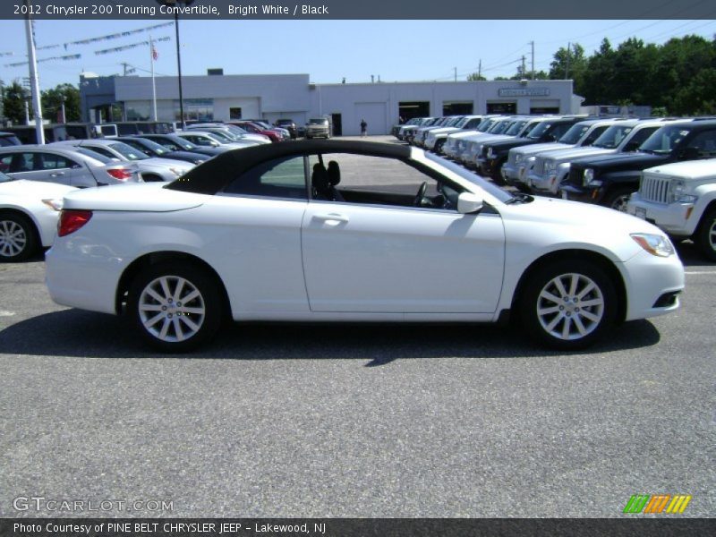 Bright White / Black 2012 Chrysler 200 Touring Convertible