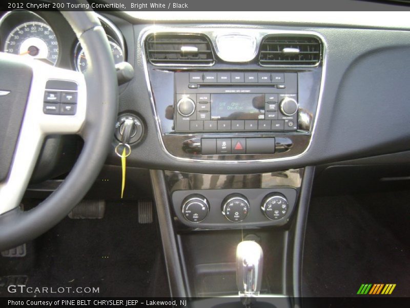 Bright White / Black 2012 Chrysler 200 Touring Convertible