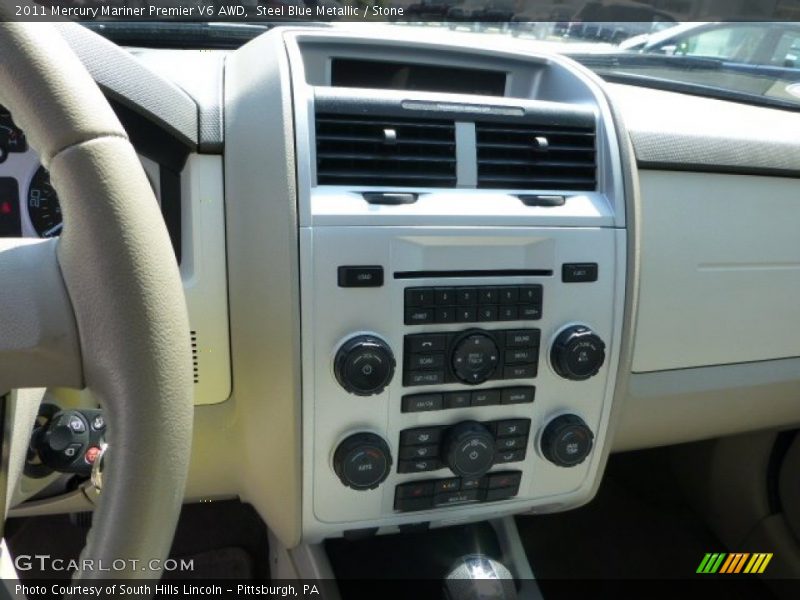 Steel Blue Metallic / Stone 2011 Mercury Mariner Premier V6 AWD