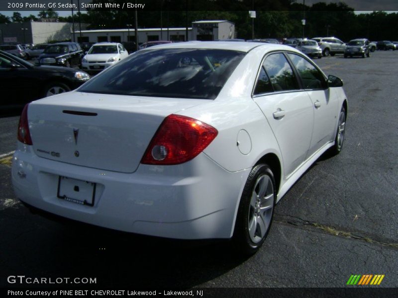 Summit White / Ebony 2009 Pontiac G6 Sedan