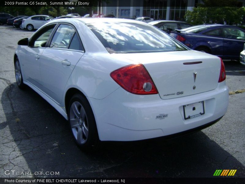 Summit White / Ebony 2009 Pontiac G6 Sedan