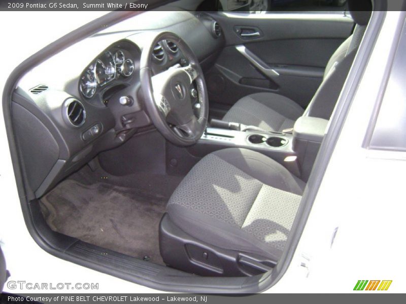 Summit White / Ebony 2009 Pontiac G6 Sedan