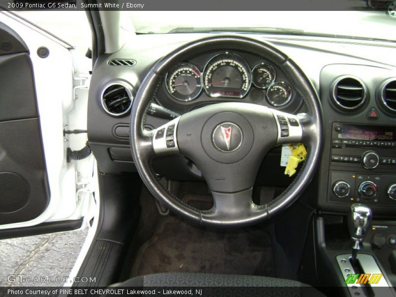 Summit White / Ebony 2009 Pontiac G6 Sedan