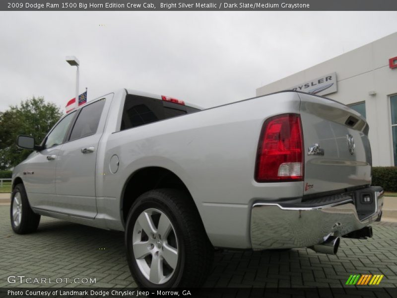 Bright Silver Metallic / Dark Slate/Medium Graystone 2009 Dodge Ram 1500 Big Horn Edition Crew Cab