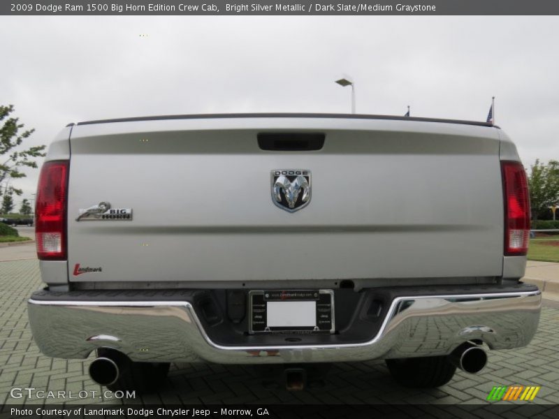 Bright Silver Metallic / Dark Slate/Medium Graystone 2009 Dodge Ram 1500 Big Horn Edition Crew Cab