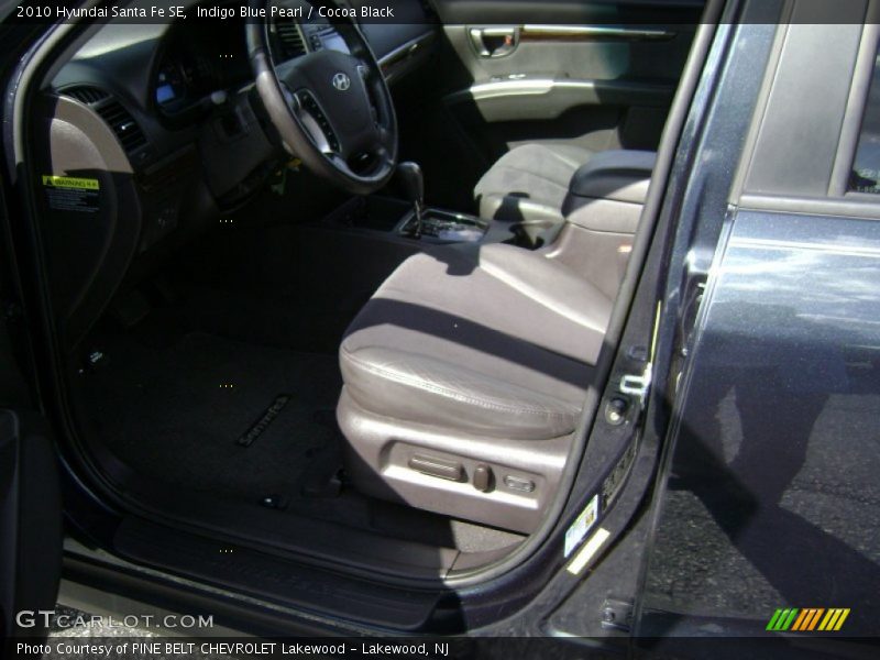 Indigo Blue Pearl / Cocoa Black 2010 Hyundai Santa Fe SE