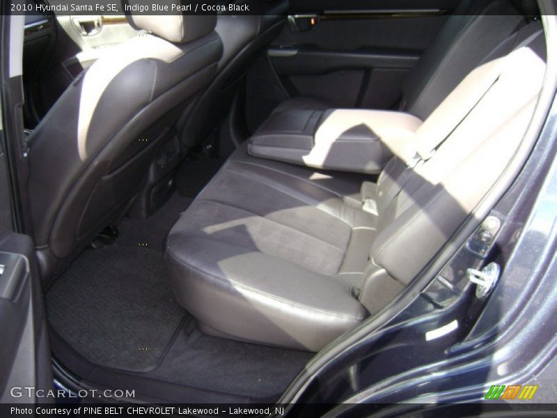 Indigo Blue Pearl / Cocoa Black 2010 Hyundai Santa Fe SE