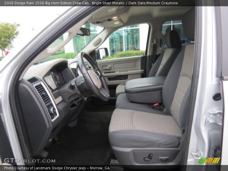 Bright Silver Metallic / Dark Slate/Medium Graystone 2009 Dodge Ram 1500 Big Horn Edition Crew Cab