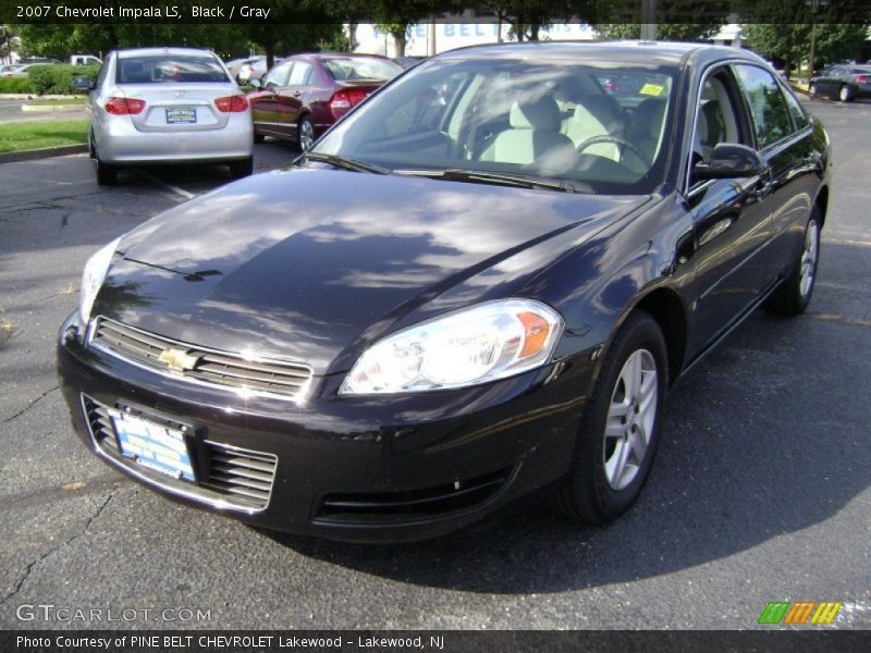 Black / Gray 2007 Chevrolet Impala LS