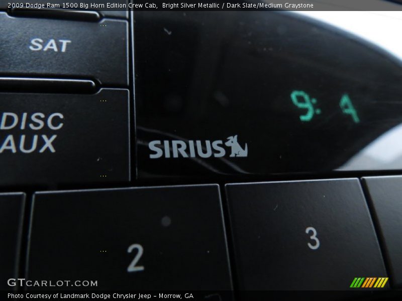 Bright Silver Metallic / Dark Slate/Medium Graystone 2009 Dodge Ram 1500 Big Horn Edition Crew Cab