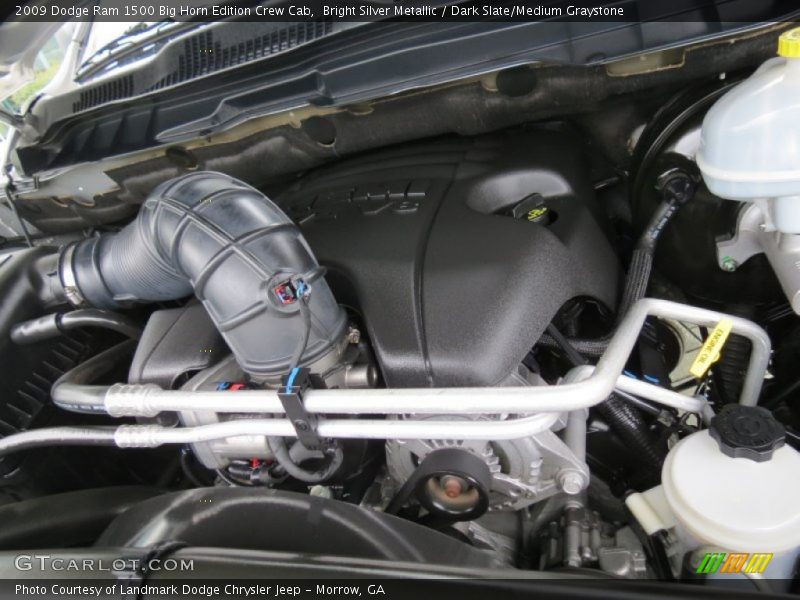 Bright Silver Metallic / Dark Slate/Medium Graystone 2009 Dodge Ram 1500 Big Horn Edition Crew Cab