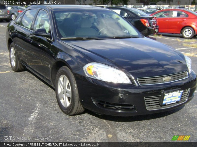 Black / Gray 2007 Chevrolet Impala LS