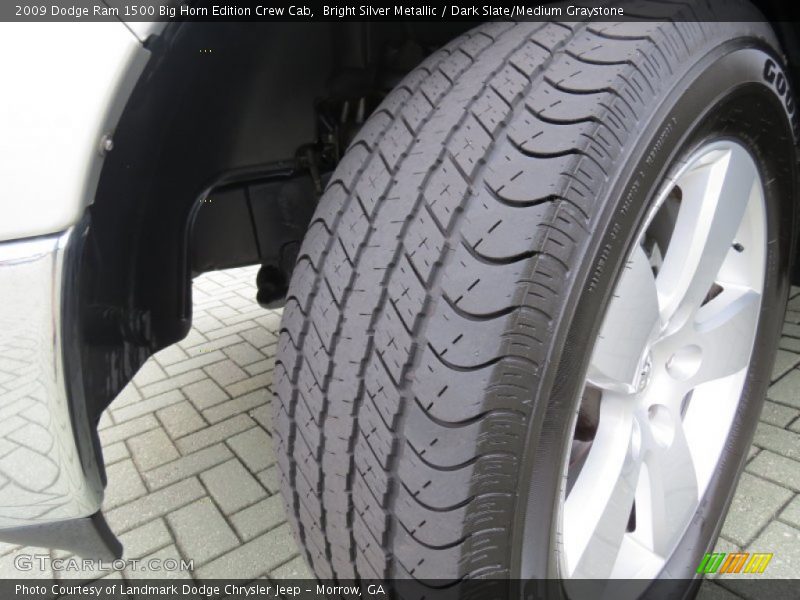 Bright Silver Metallic / Dark Slate/Medium Graystone 2009 Dodge Ram 1500 Big Horn Edition Crew Cab